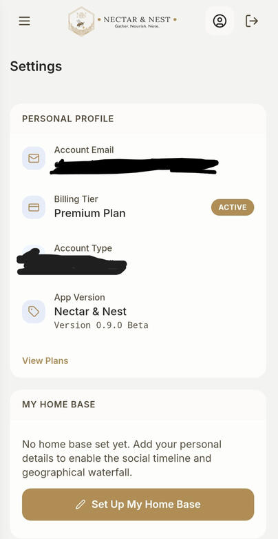 N&N App Menu Page